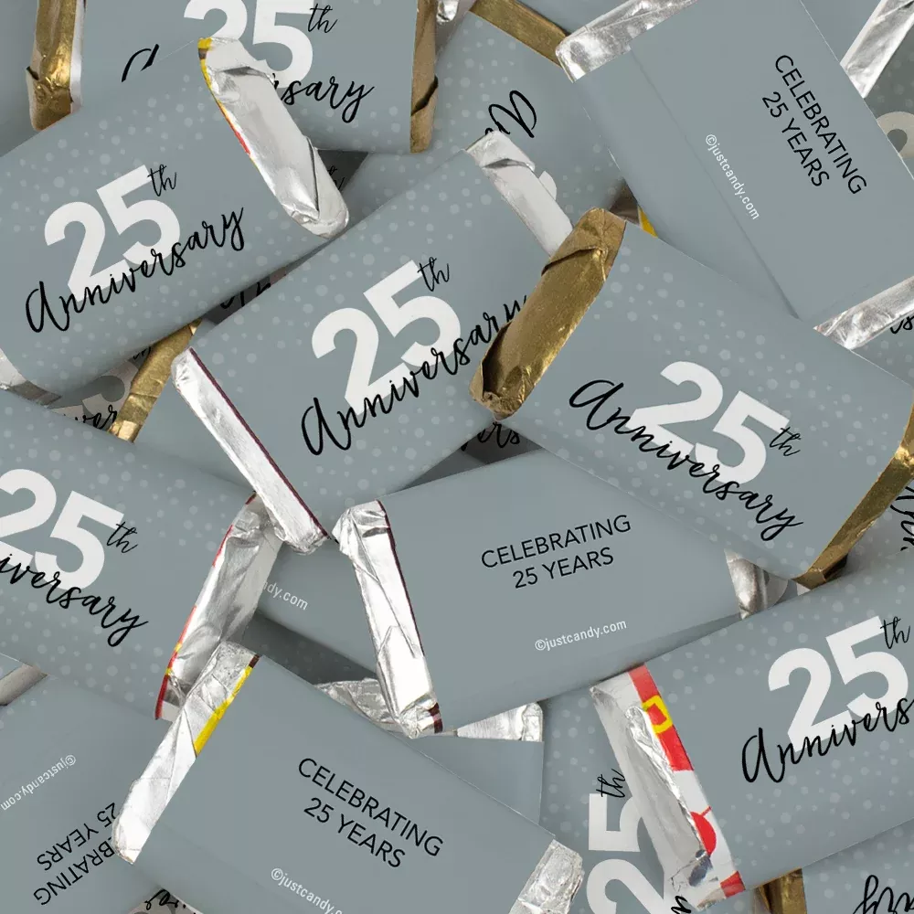 25th Anniversary Chocolate Wrapped Hershey's Miniatures