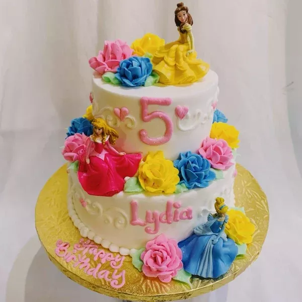 3 Princesses Tiered Cake