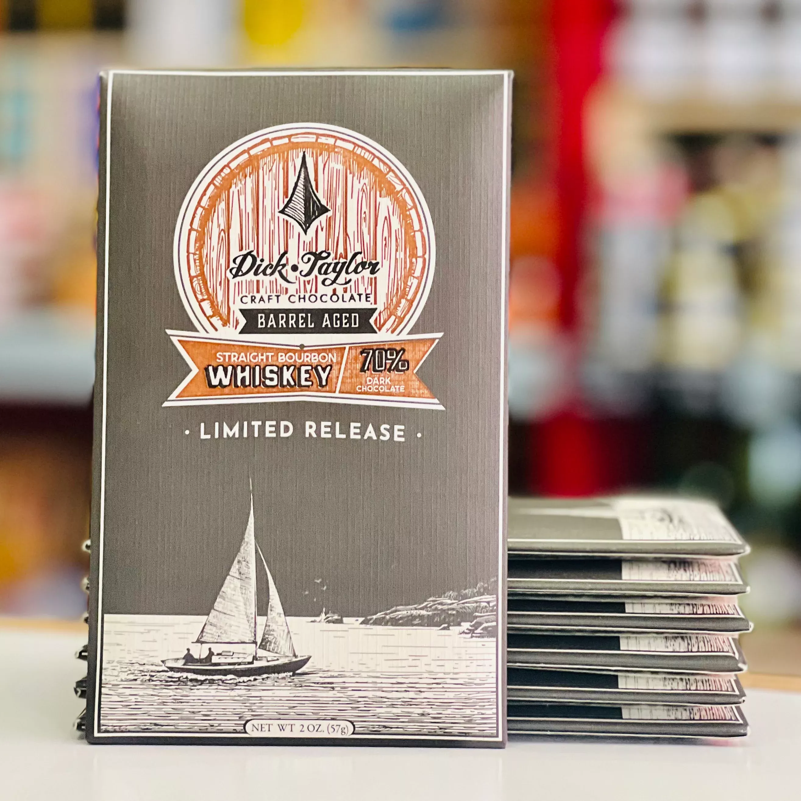 70% Dark Chocolate w/ Bourbon Barrel Aged Cocoa