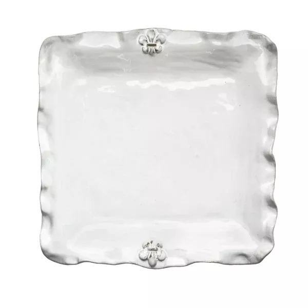 Abigails Fleur de Lis Square Platter