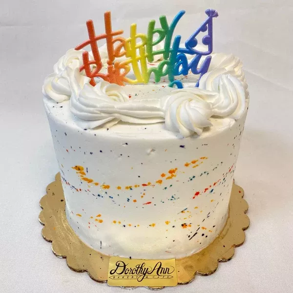 Andrea Paint Splatter Cake (3 layer)