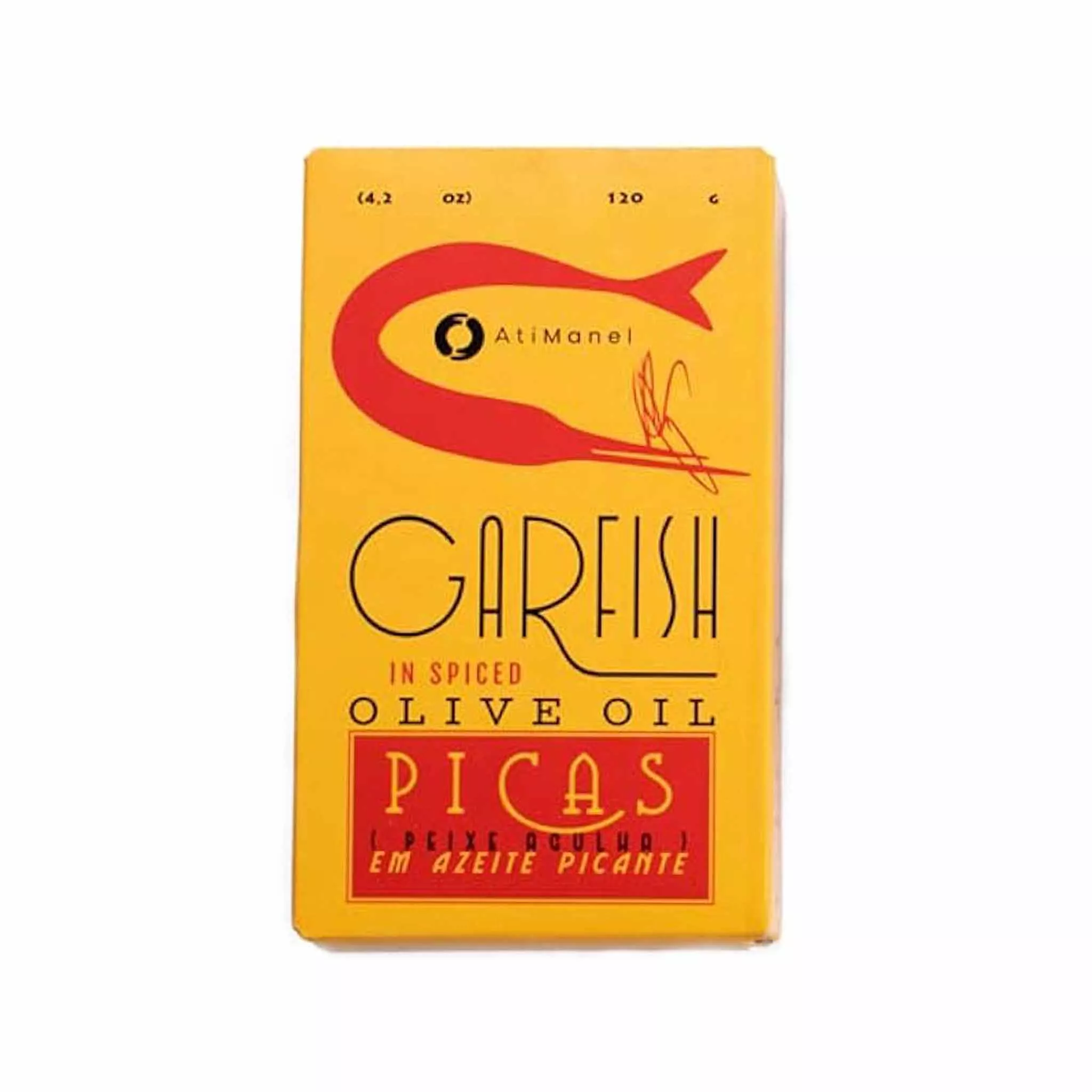 ATI MANEL GARFISH IN SPICED EXTRA VIRGIN OLIVE OIL 120g