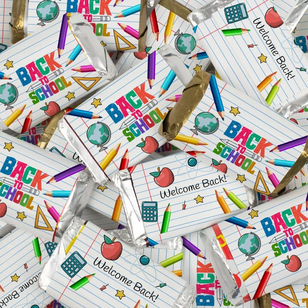 Back to School Chocolate Wrapped Hershey's Miniatures