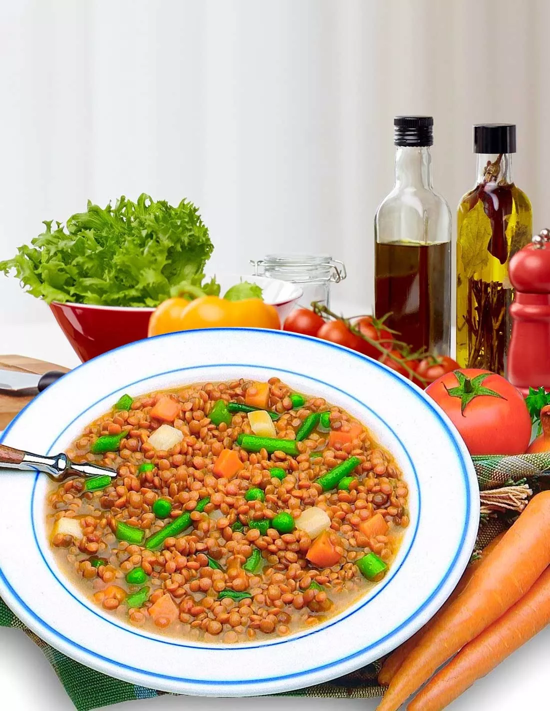 Bajamar Lentil Soup with Vegetables