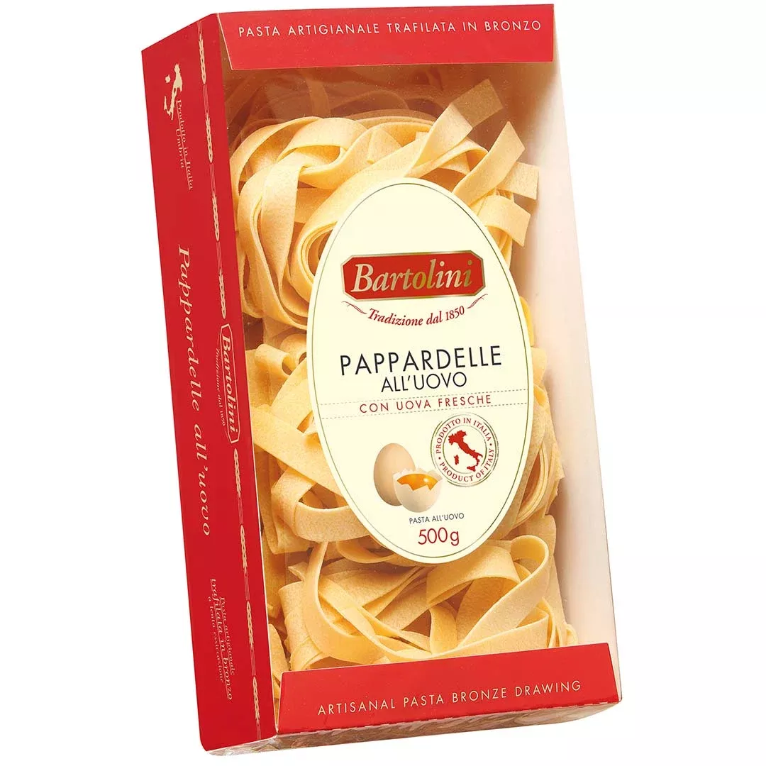 Bartolini Pappardelle Egg Pasta, 17.6 oz | 500g