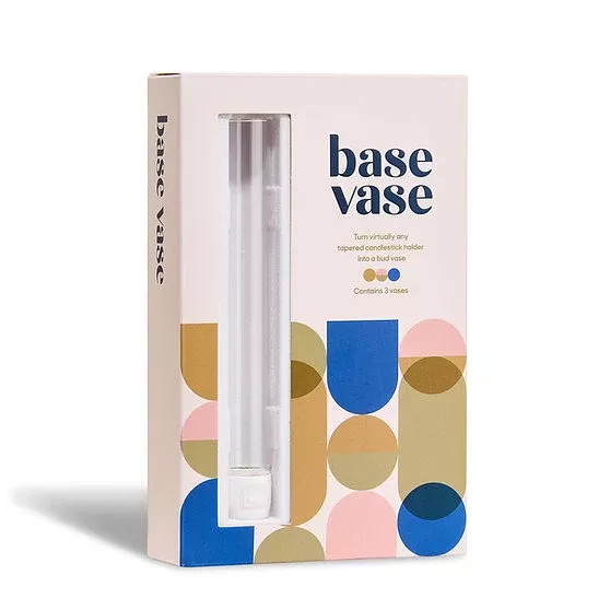 BASE VASE 3PACK CLEAR