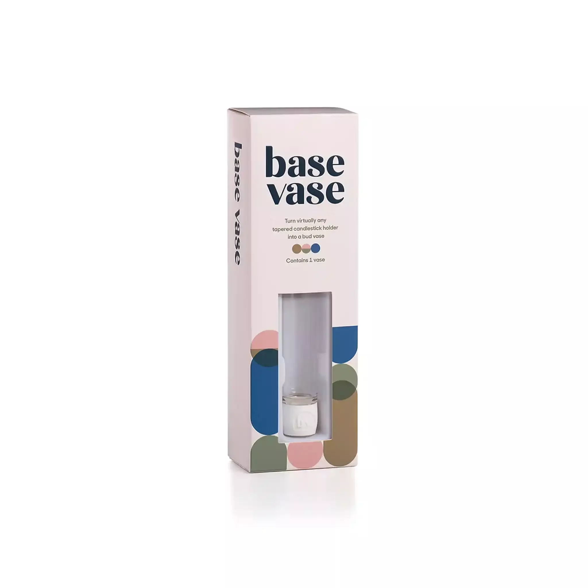 BASE VASE SINGLE CLEAR