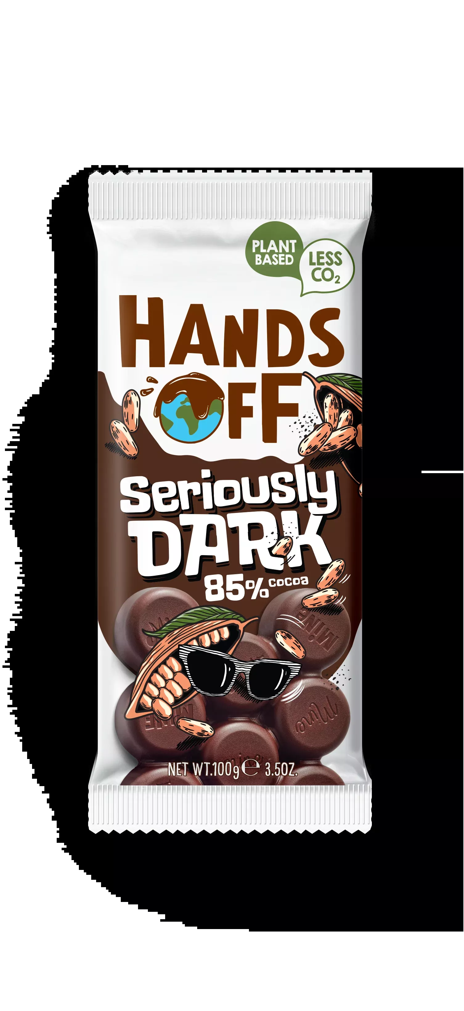 Belgium's Chocolate Source - Hands OffSeriously Dark Chocolate Bar, 85%