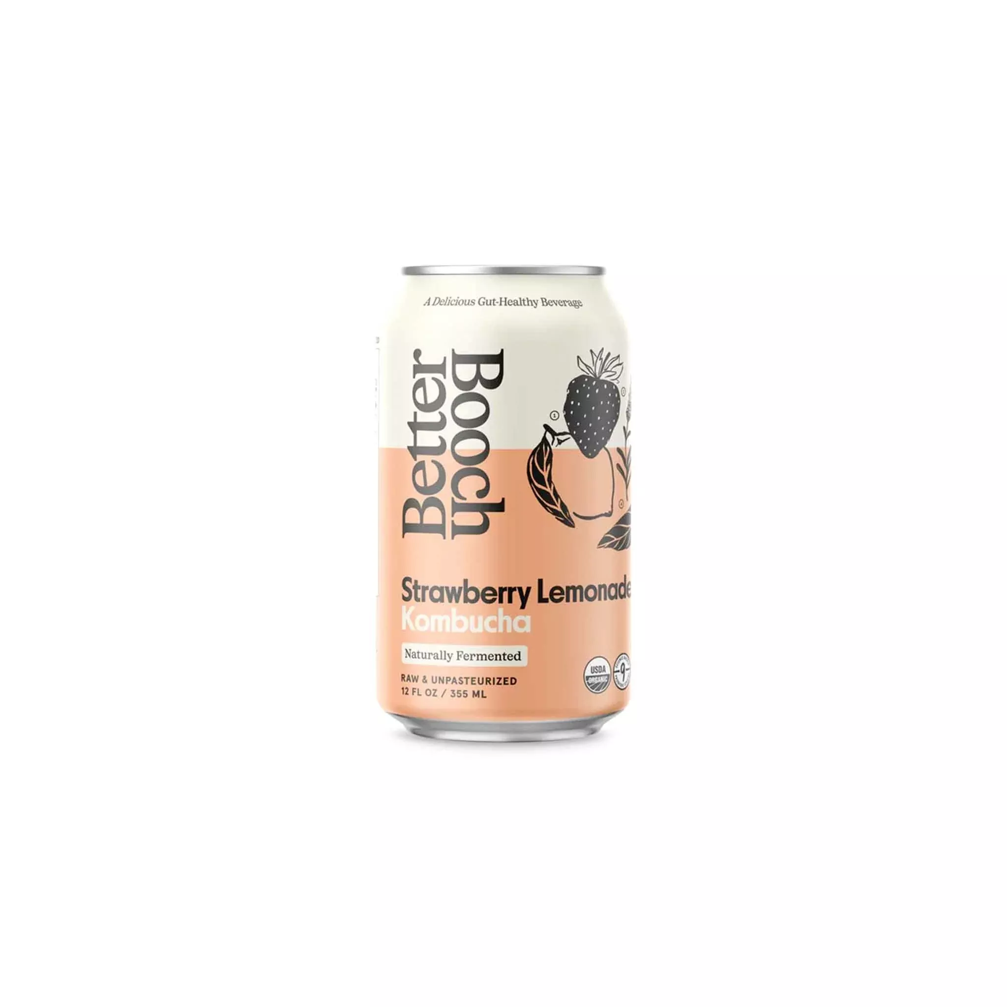 BETTER BOOCH STRAWBERRY LEMONADE KOMBUCHA 12oz