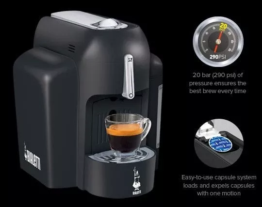 Bialetti - Mini Express - Capsule Machine (Discontinued) (Black)