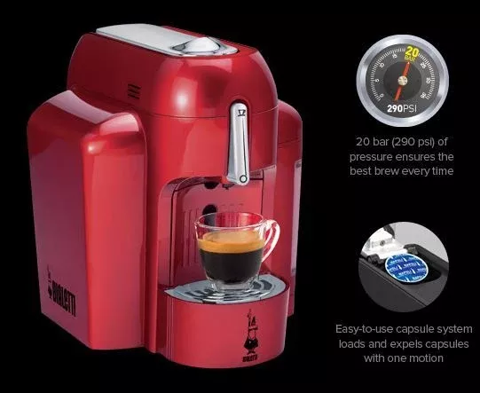 Bialetti - Mini Express - Capsule Machine (Discontinued) (Red)