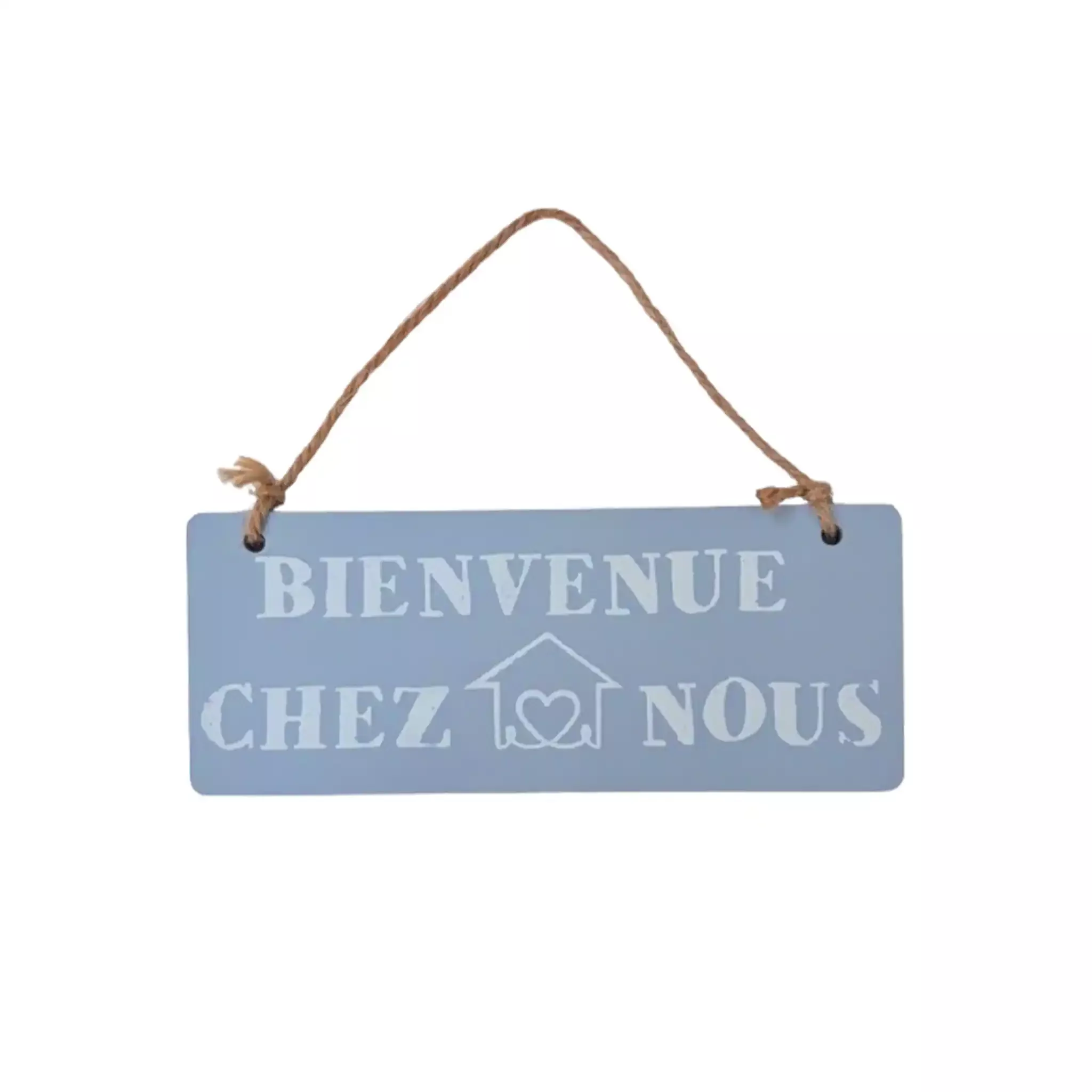 BIENVENUE CHEZ NOUS HANGING SIGN