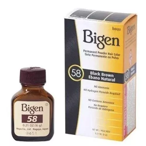 Bigen - Black Brown - Moreno Natural - Permanent Powder Hair Color