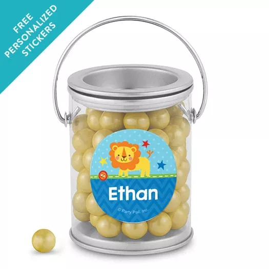 Birthday Personalized Paint Can Lion 1st Birthday (25 Pack)