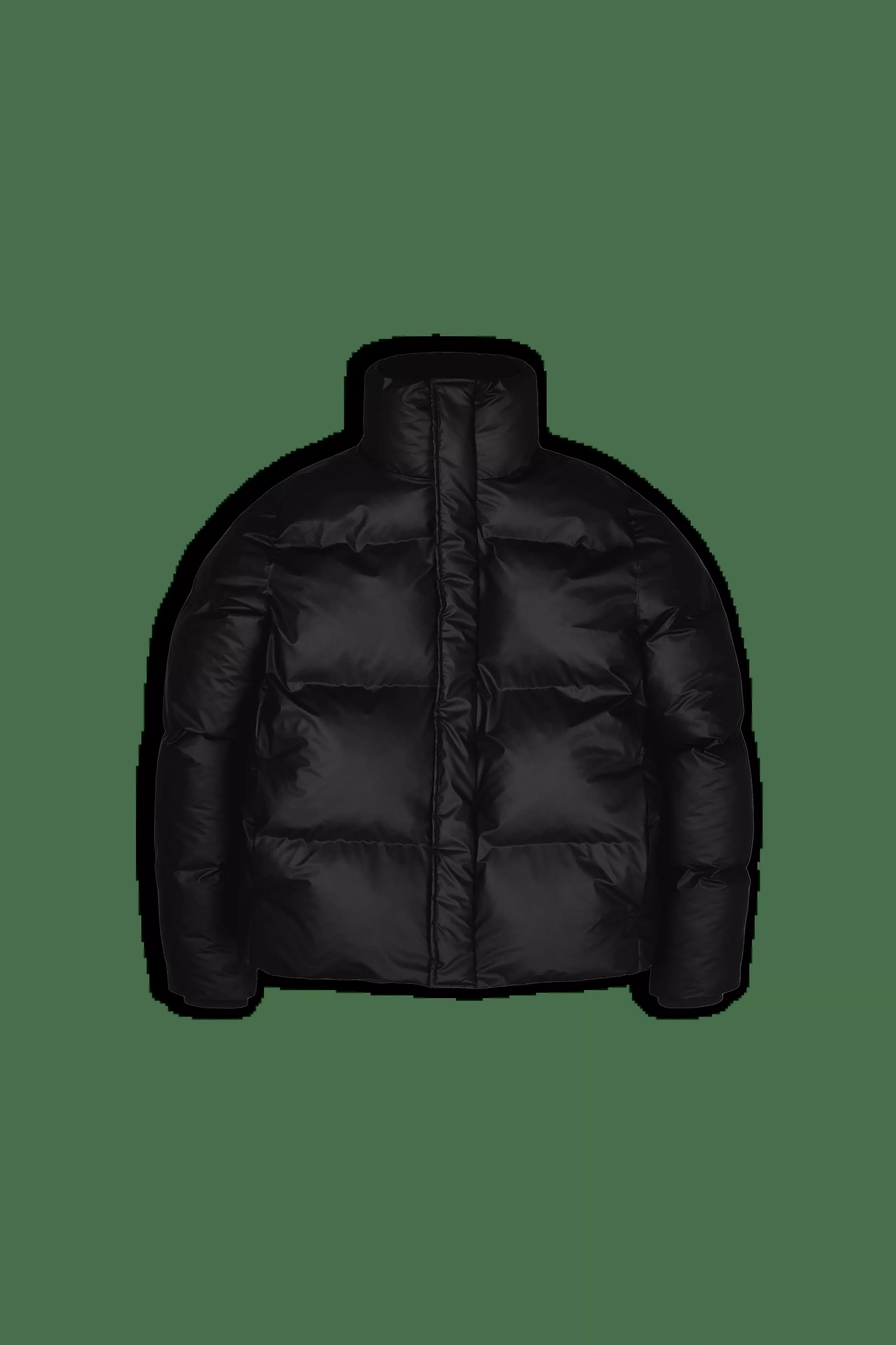 Black Boxy Puffer Jacket