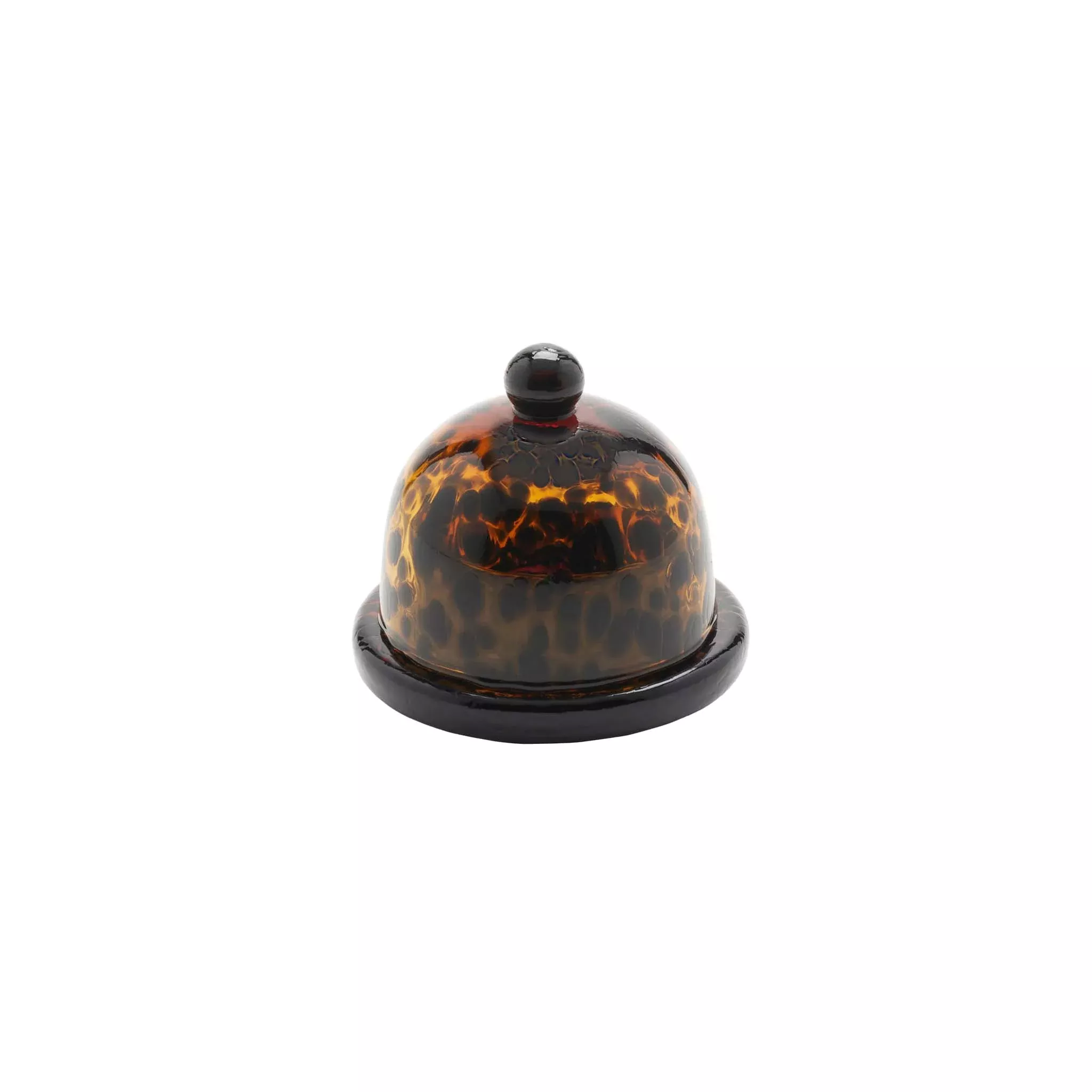 BLUE PHEASANT ANDREW BUTTER DISH - TORTOISE SHELL