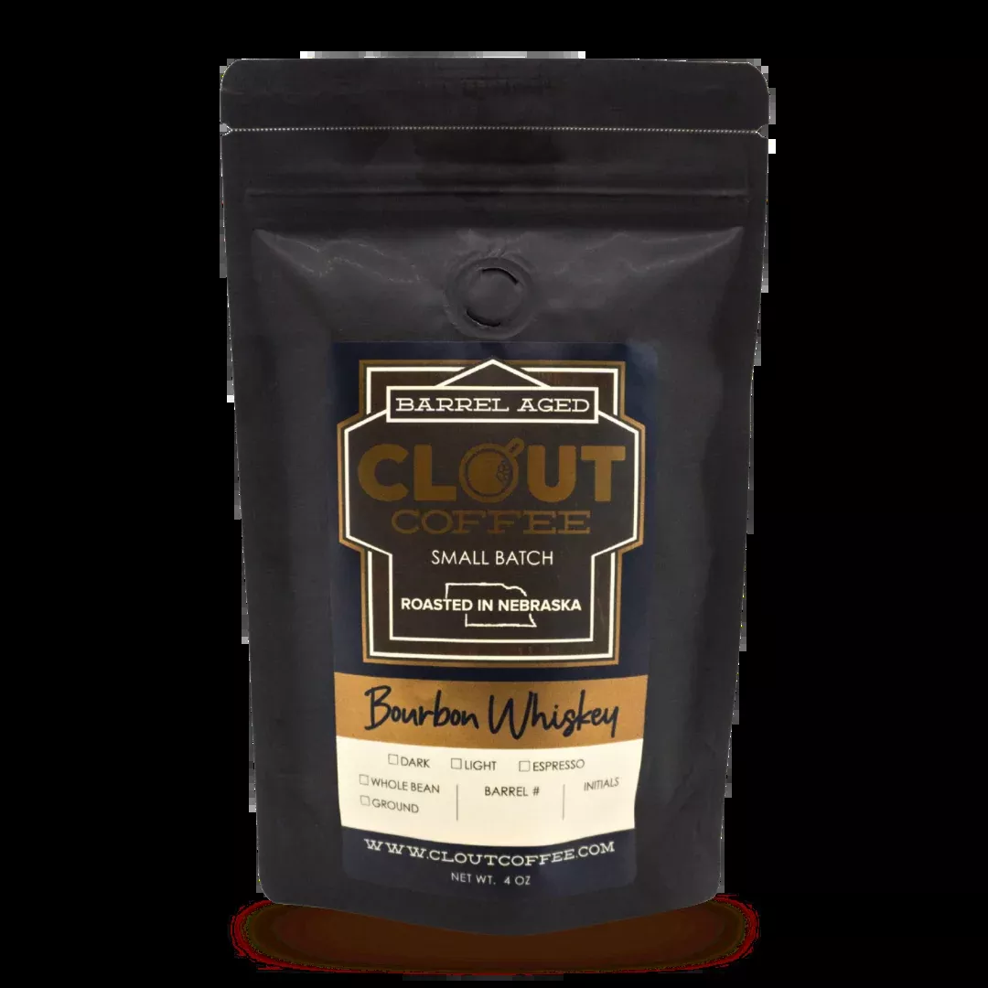 Bourbon Barrel Aged Colombian Coffee, 4oz Sample