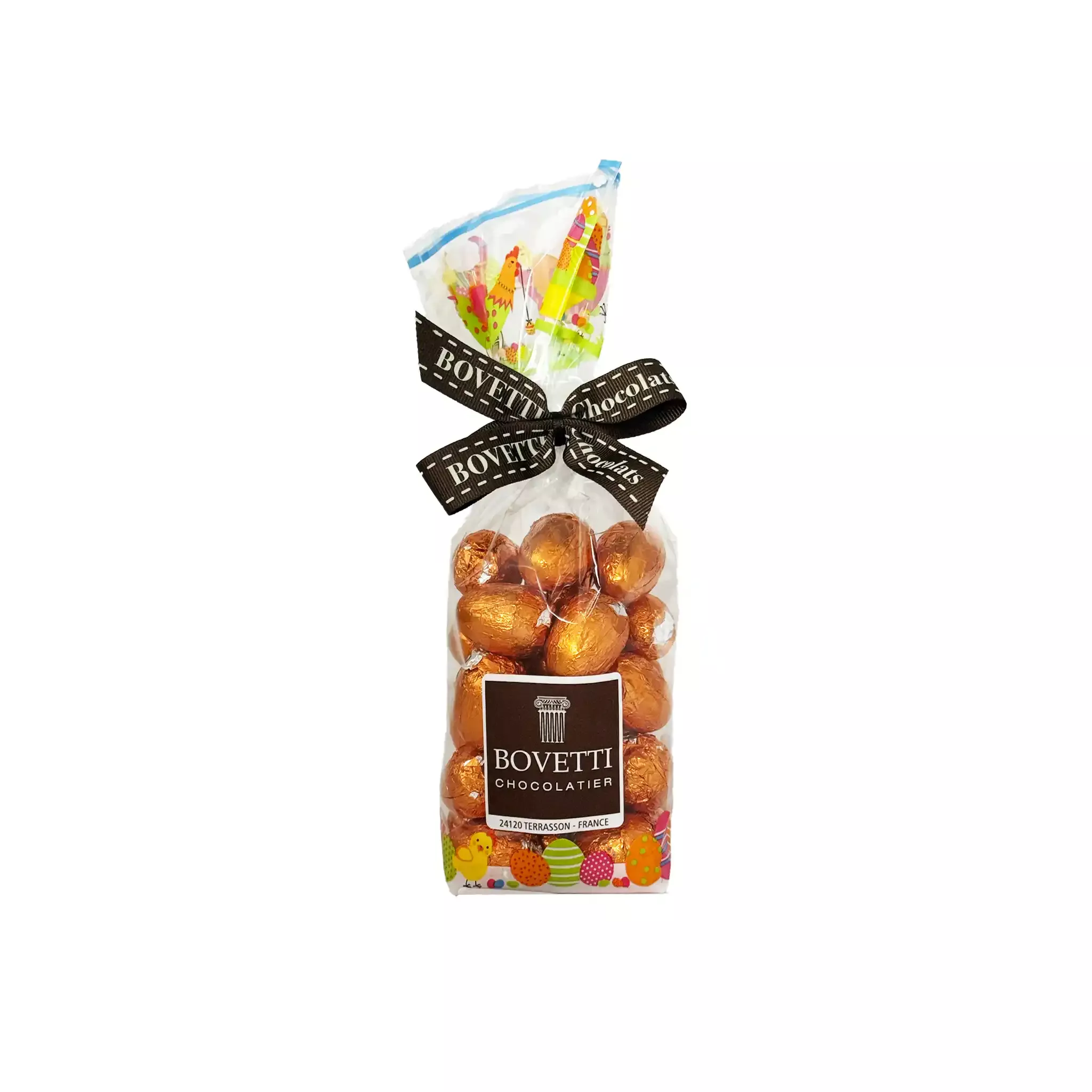 BOVETTI EASTER CHOCOLATE EGGS WITH CARAMEL BAG 200g