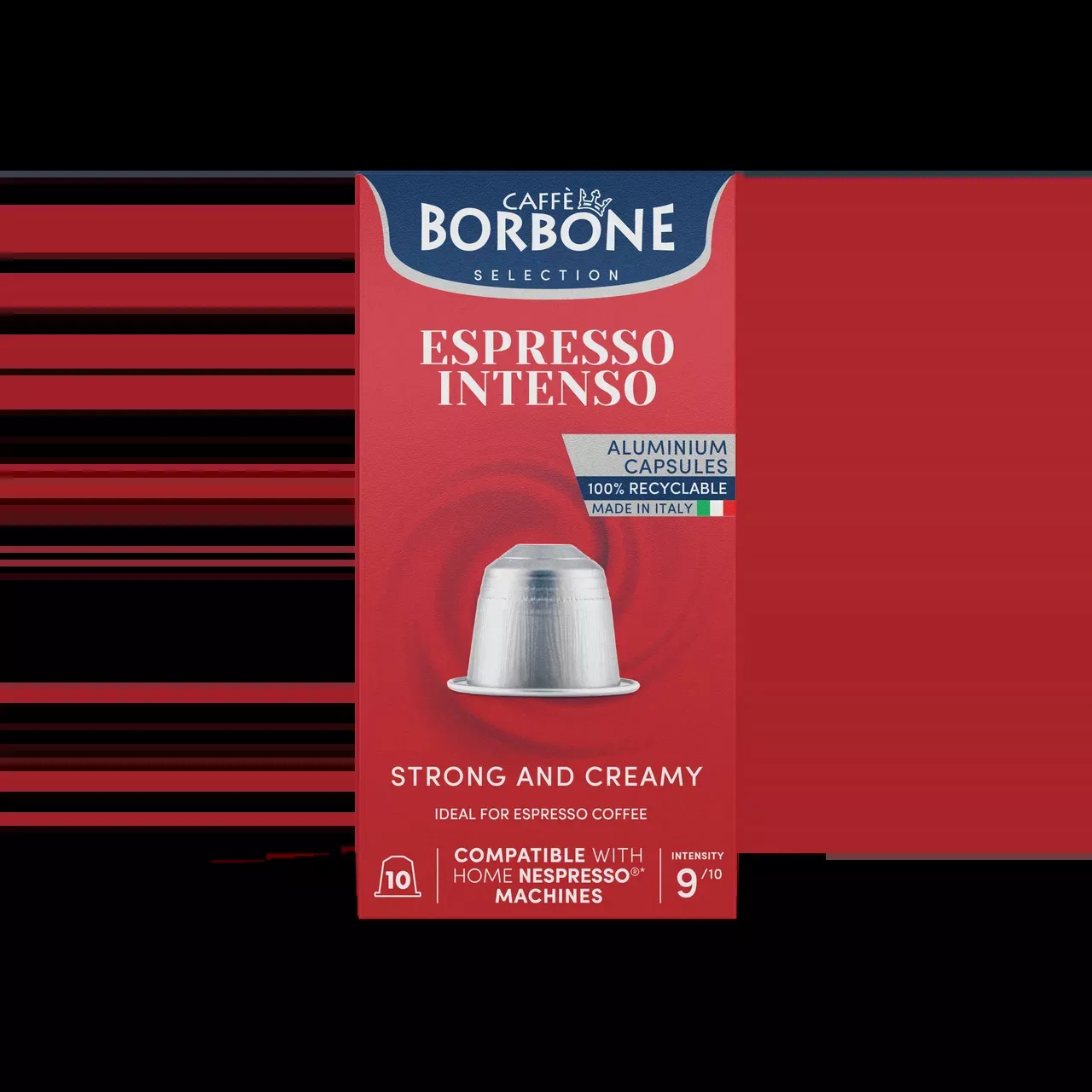 Caffe Borbone - Intenso Nespresso Capsules - 10 Aluminum Capsules/box