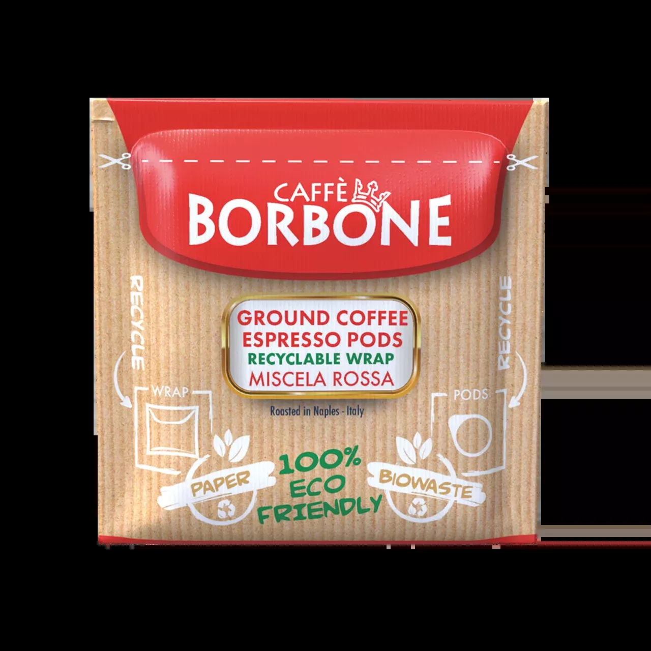 Caffe Borbone - Miscela Rossa -E.S.E. Paper Pods - 150ct (Red)