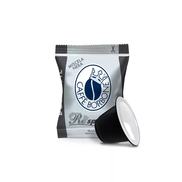 Caffe Borbone - Nera Respresso Nespresso Compatible Capsules - 100 Capsules (Black)