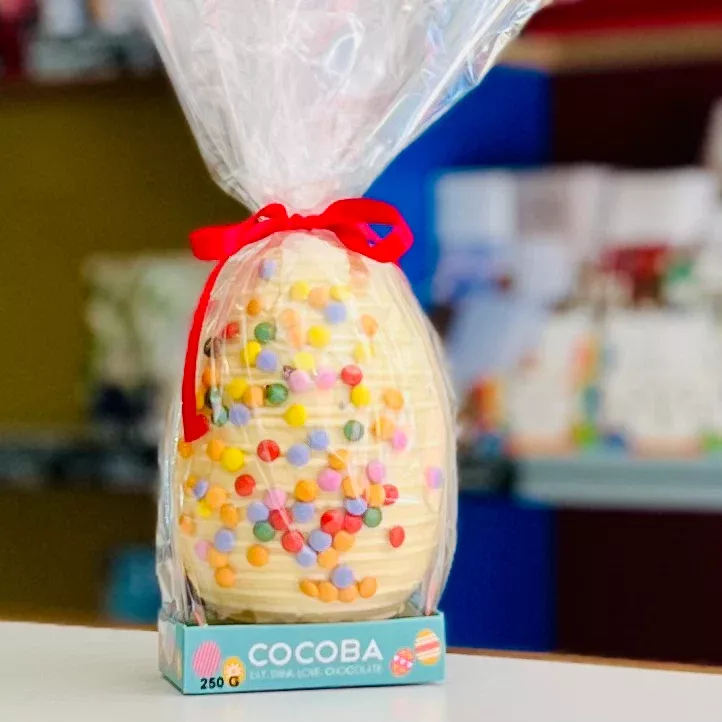 Candy Bean White Chocolate Easter Egg