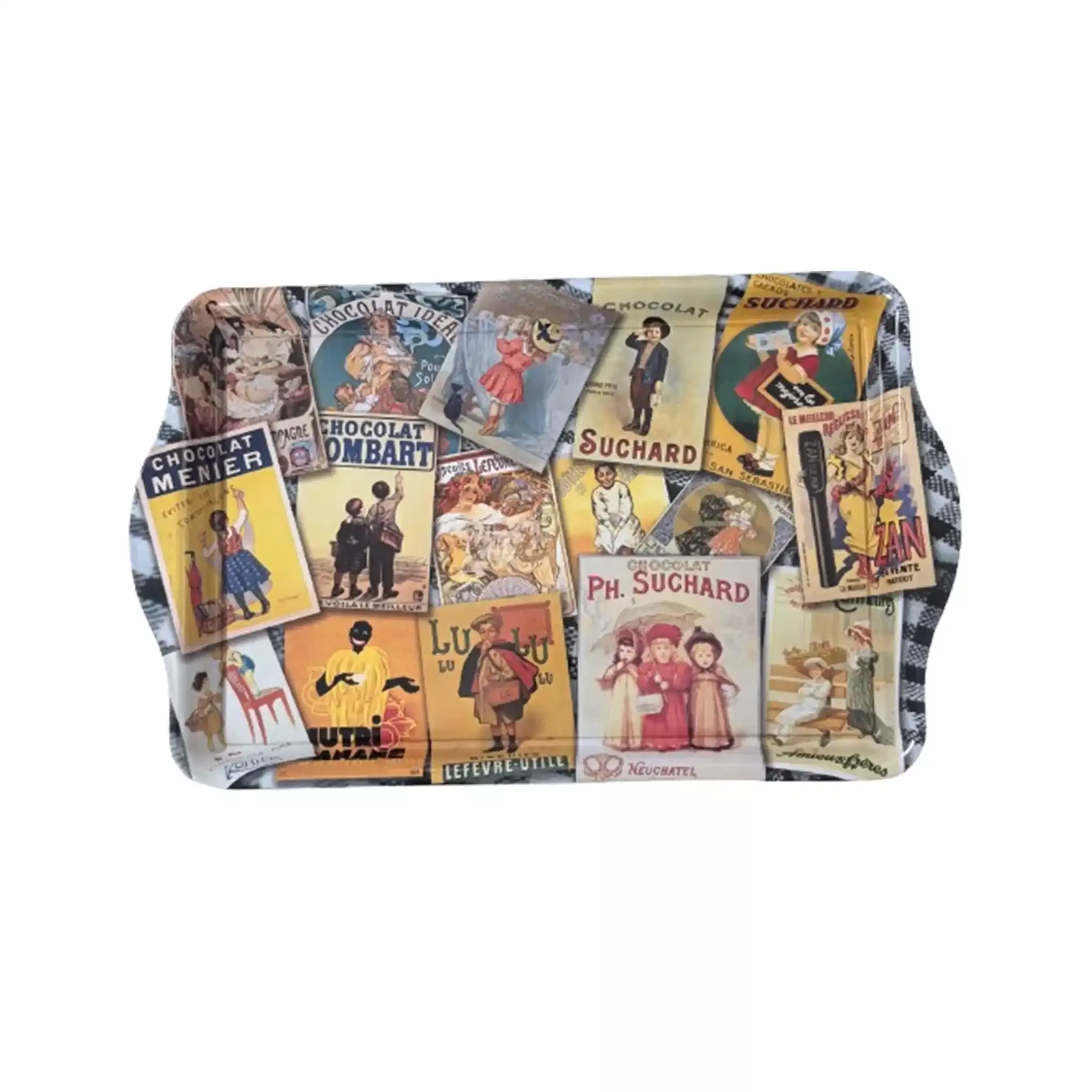 CARTEXPO "PATCHWORK CHOCOLAT" METAL TRAY