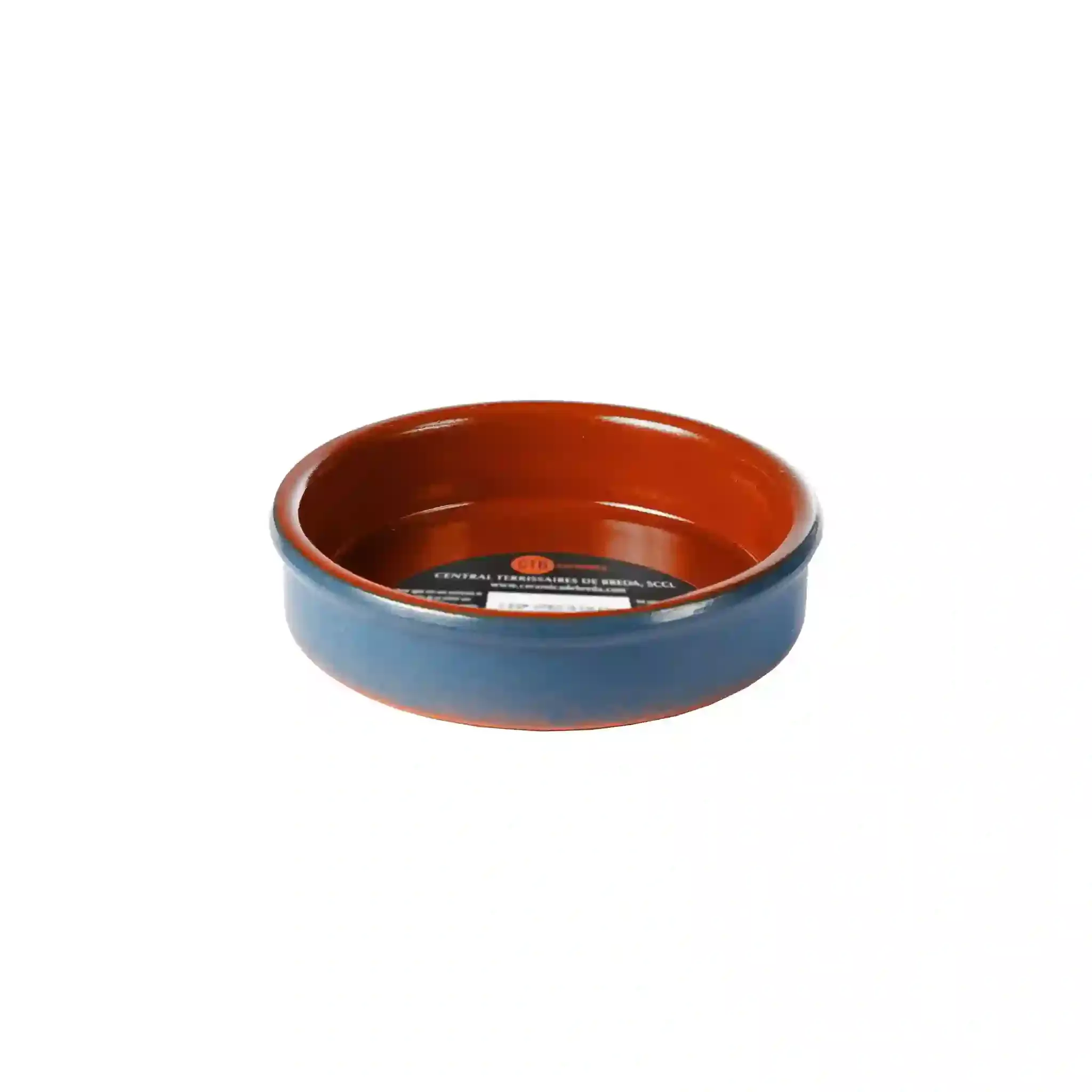 CENTRAL TERRISSAIRES DE BREDA CERAMICS TERRACOTTA CAZUELA - BLUE