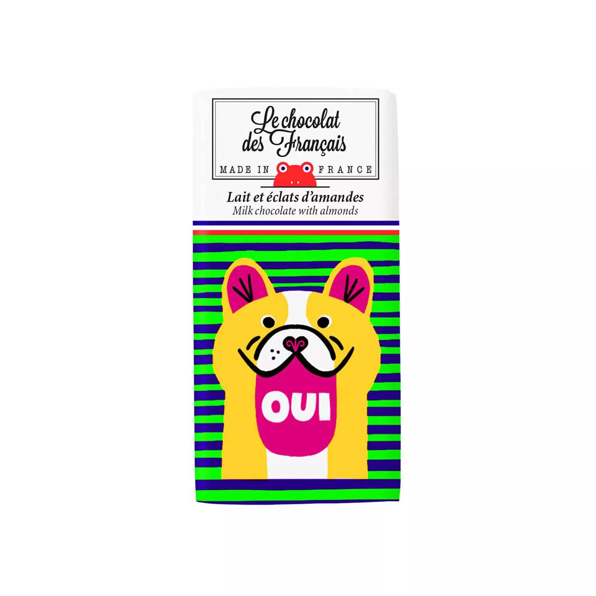 CHOCOLAT DE FRANCAIS CHOCOLATE WITH ALMONDS 30g
