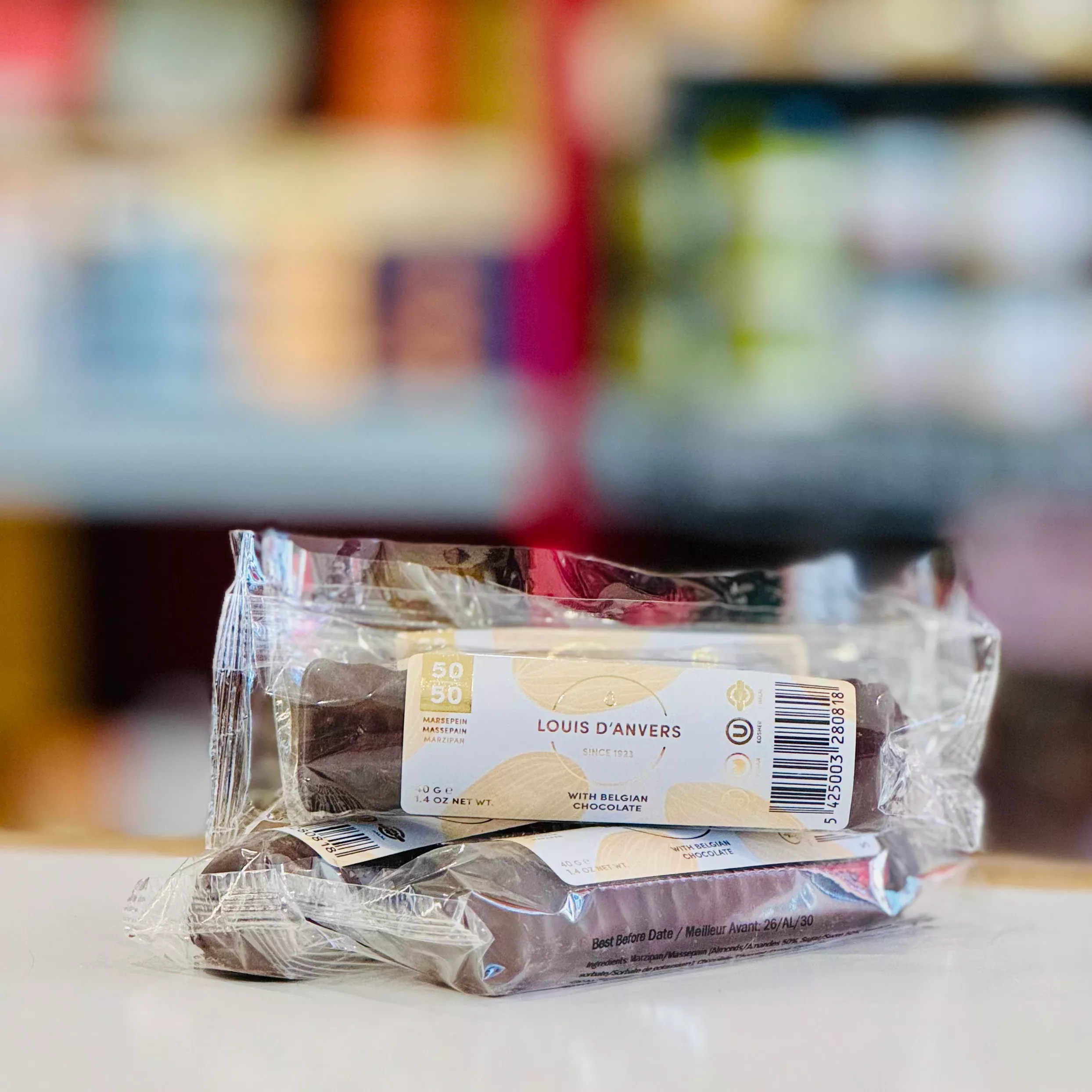Chocolate covered Marzipan Bar