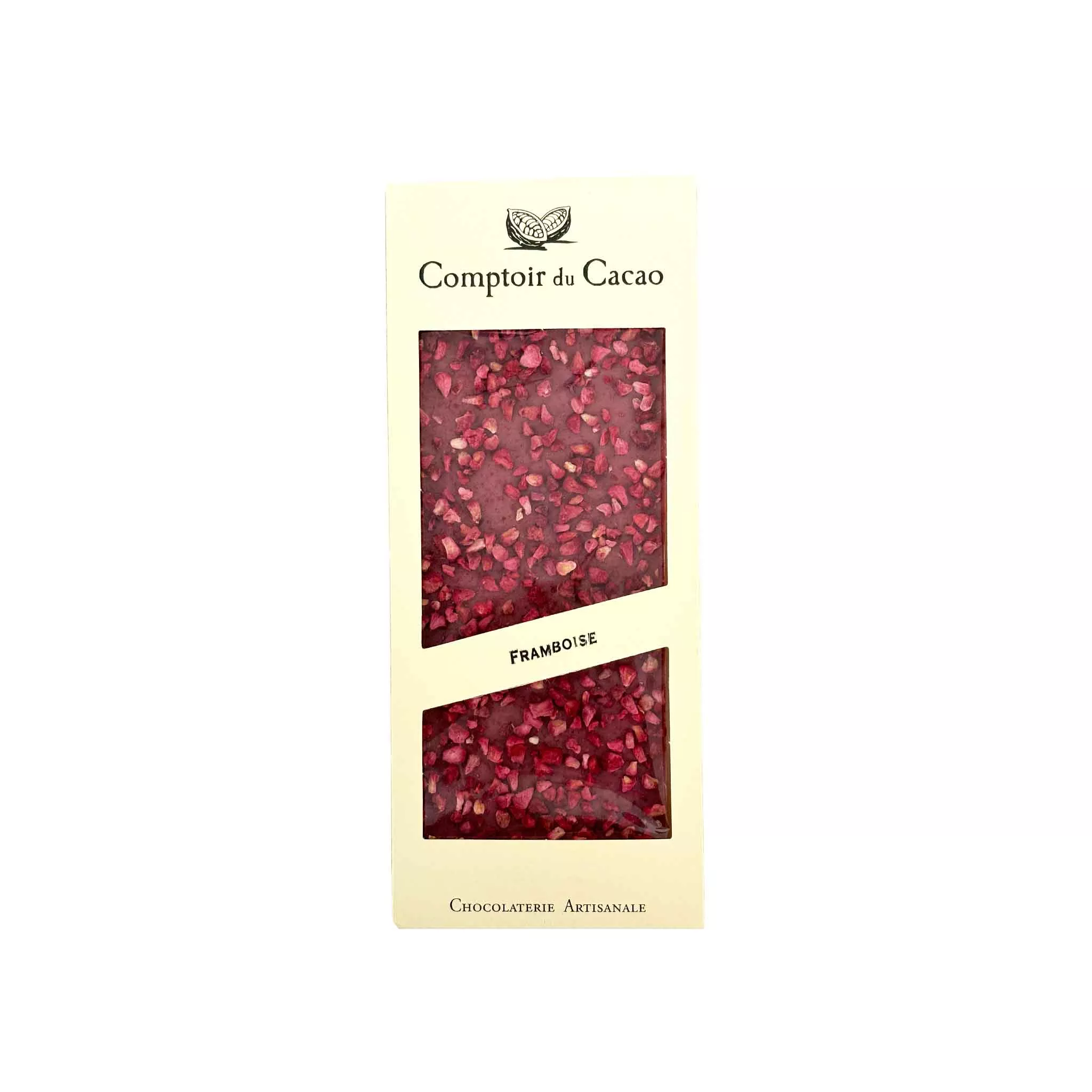 COMPTOIR DU CACAO RUBY CHOCOLATE WITH RASPBERRIES 90g