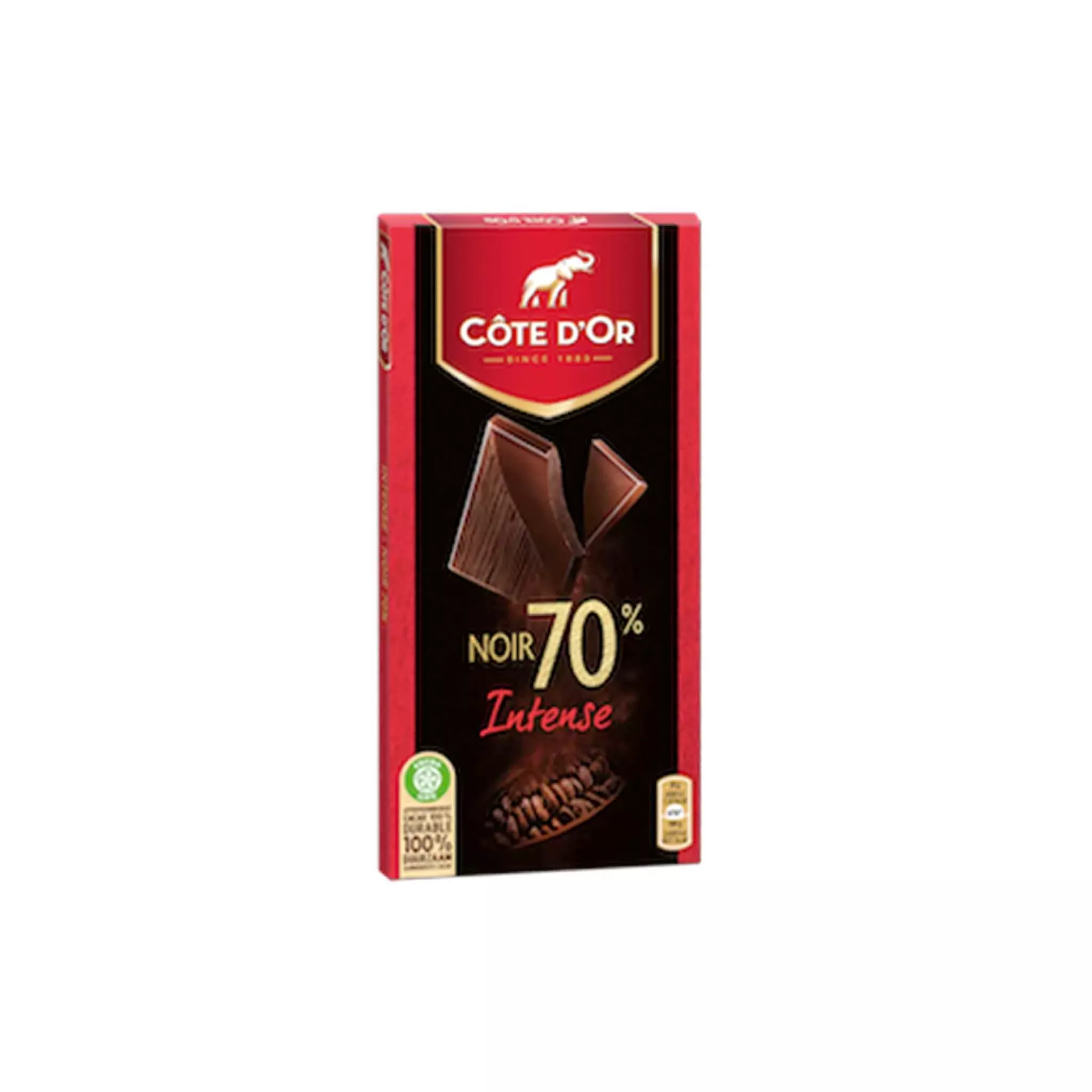 COTE D'OR 70% NOIR EXTRA DARK CHOCOLATE 3.52oz