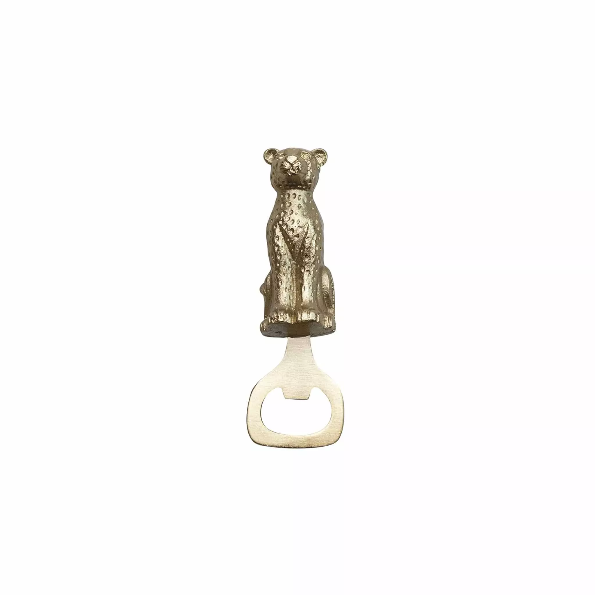 CREATIVE CO-OP CHEETAH SHAPED BOTTLE OPENER