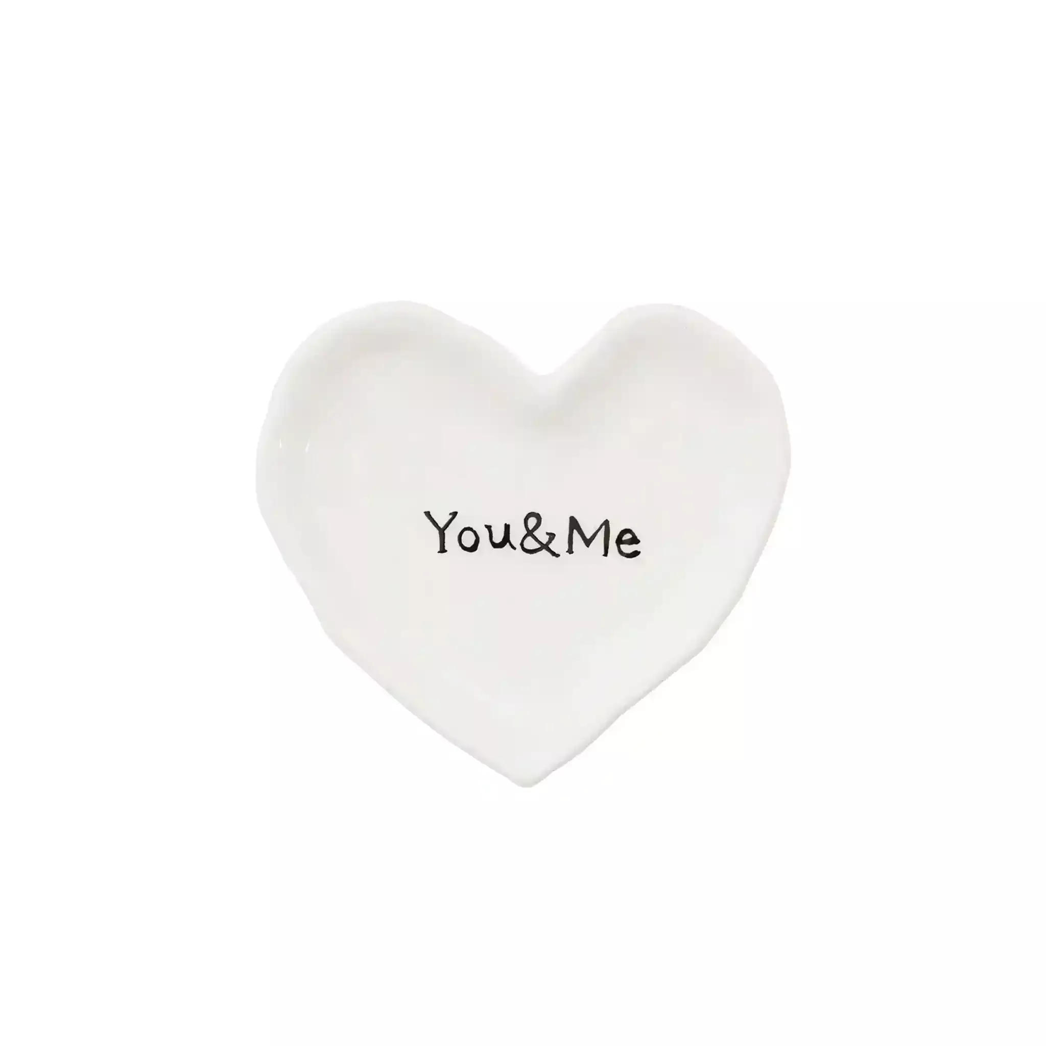 CREATIVE CO-OP HEART DISH - MATTE