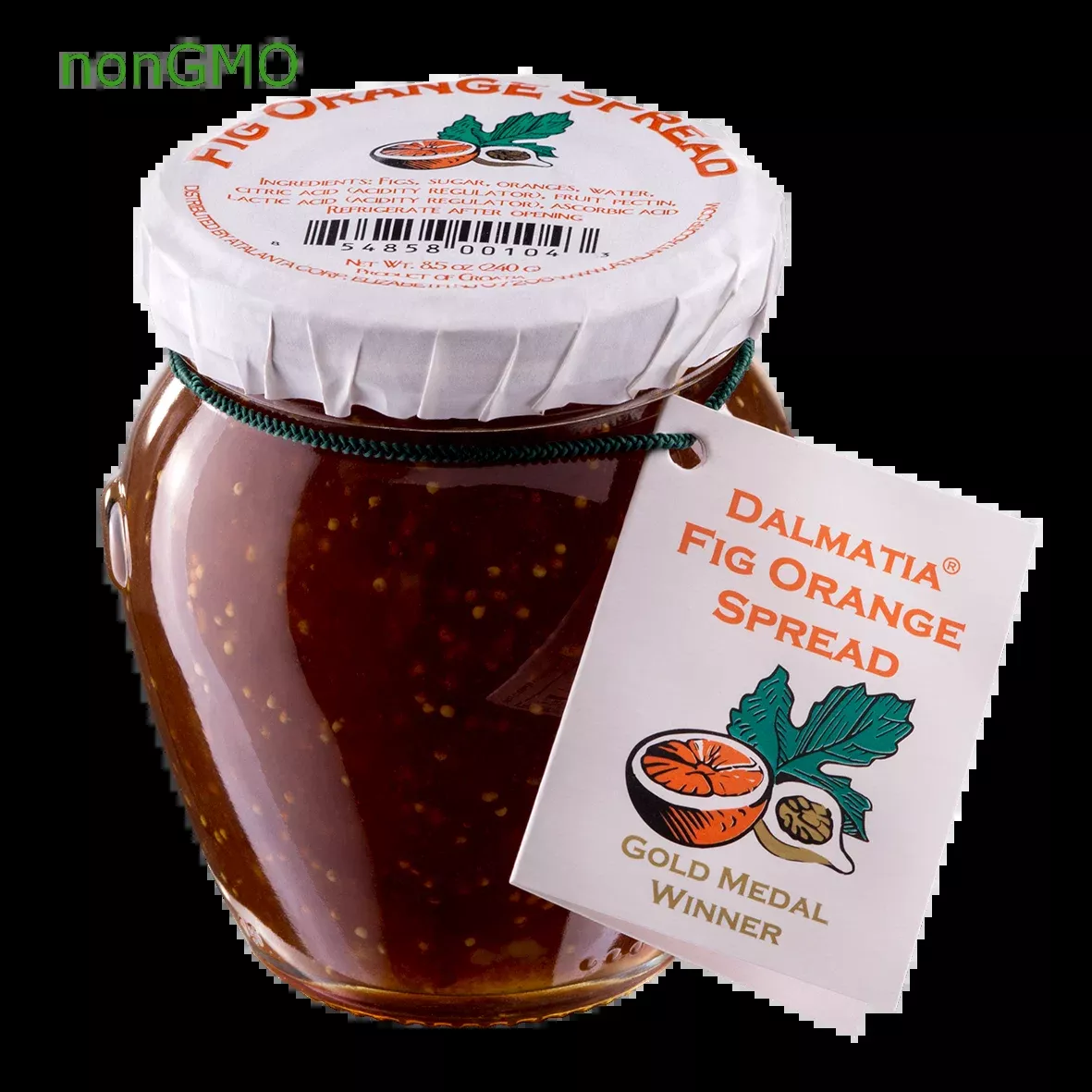 Dalmatia Fig ORANGE Jam, Spread, 8.5 oz Jar