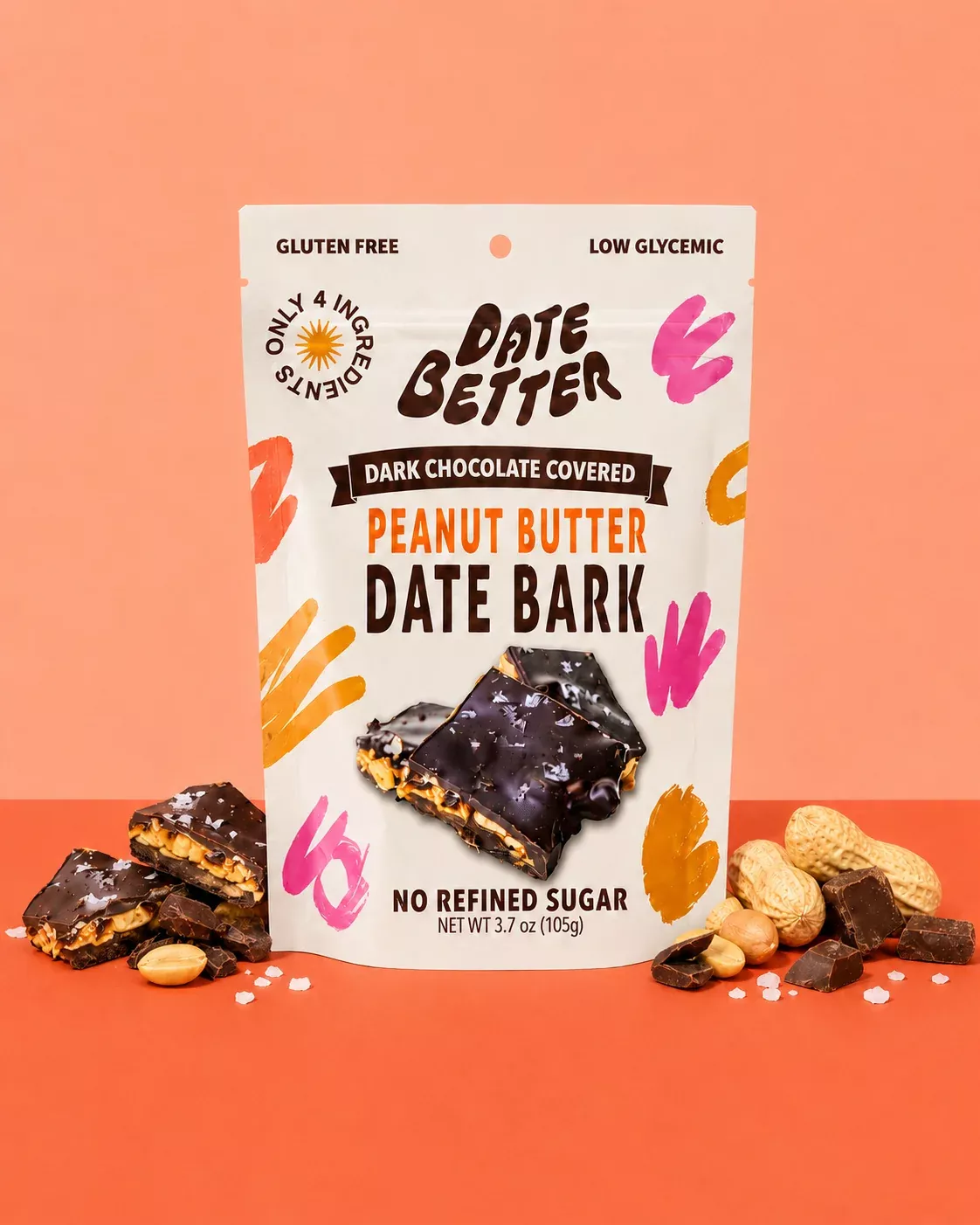 Date Better Snacks - Peanut Date Bark