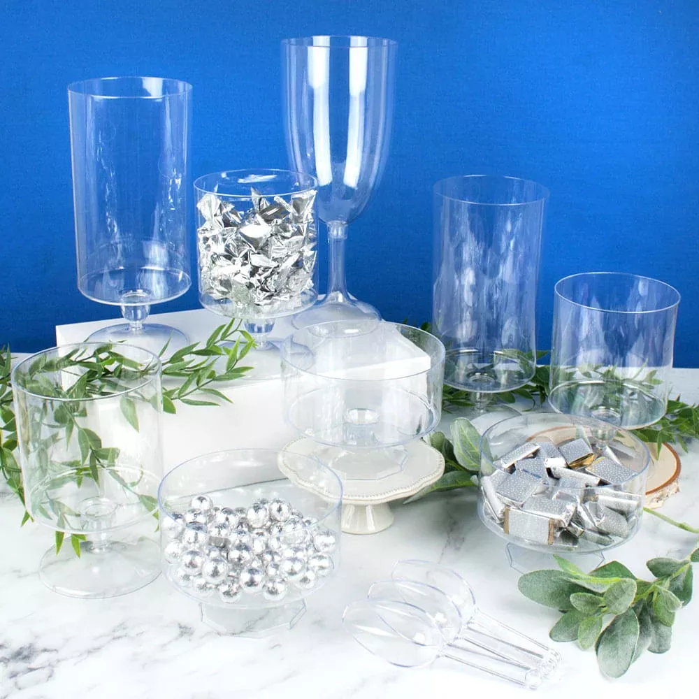 Deluxe Candy Buffet Container Collection (9 Pieces)