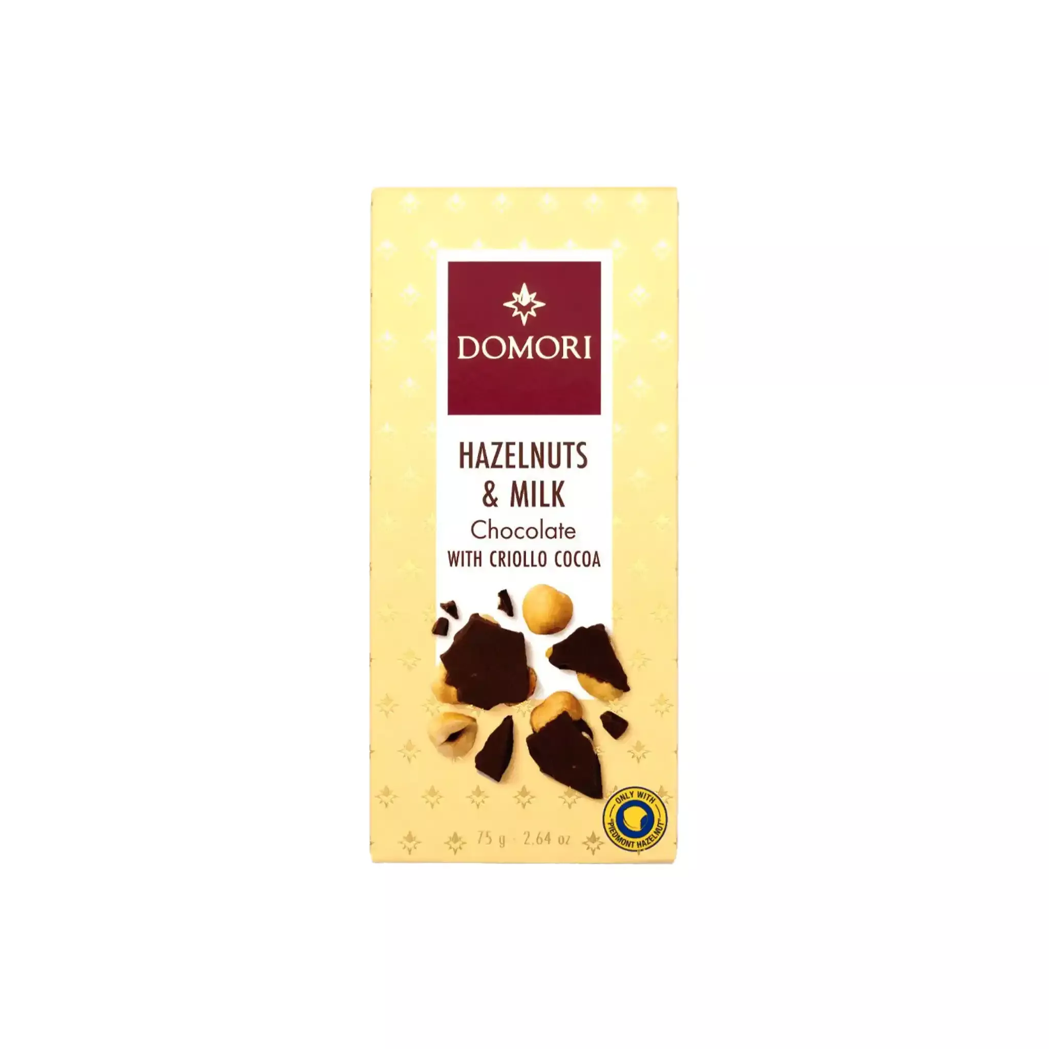DOMORI HAZELNUT MILK CHOCOLATE 75g