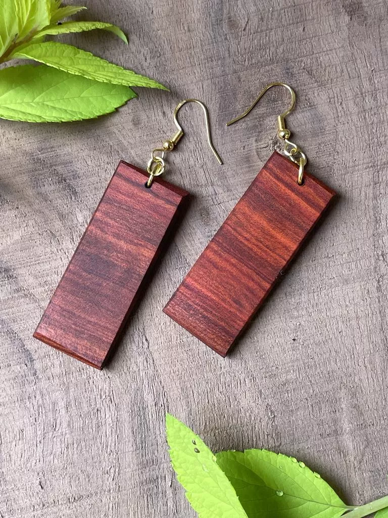 Earrings - Bright Rectangle