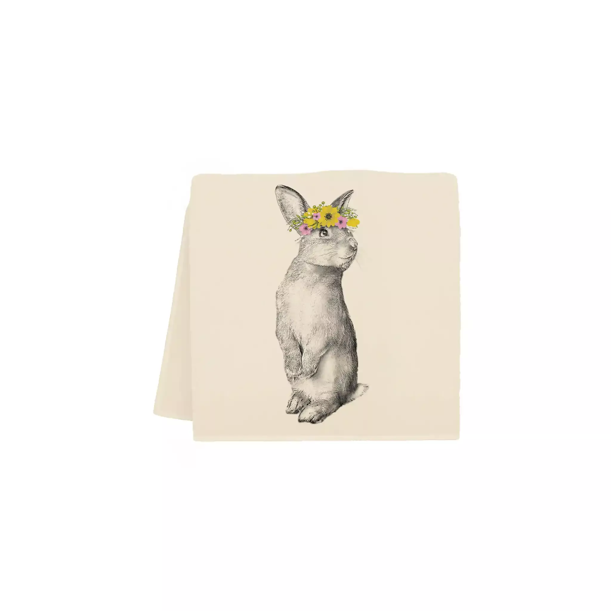 ERIC & CHRISTOPHER "PEACHES" THE BUNNY TEA TOWEL