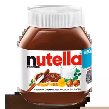Ferrero Nutella Made in Italy, 630g Glass Jar