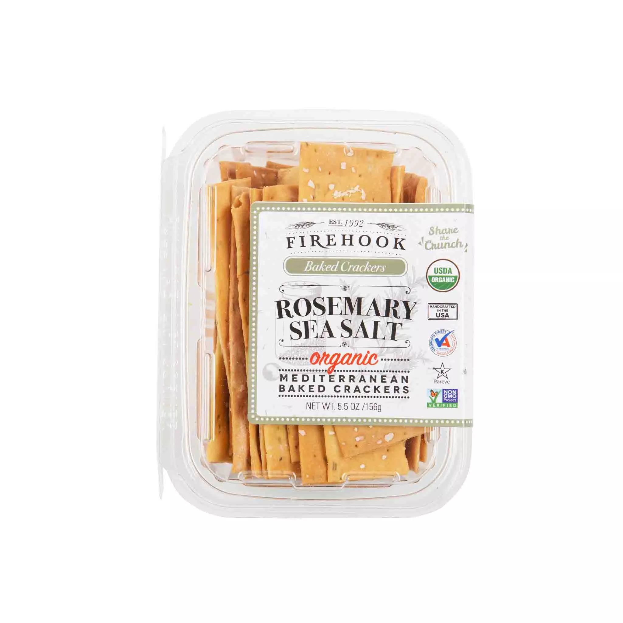 FIREHOOK ROSEMARY SEA SALT CRACKERS 5.5oz