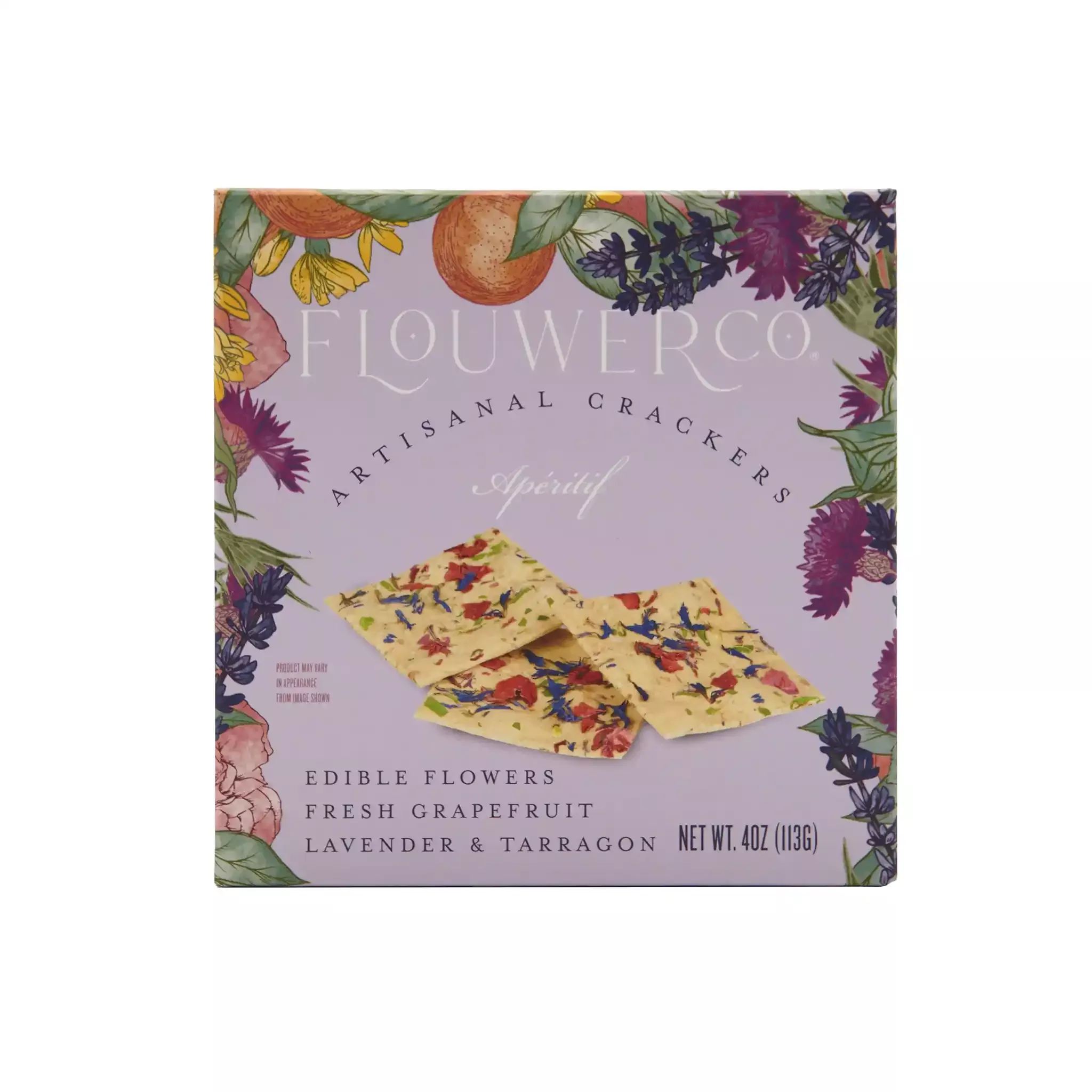 FLOUWER CO APERITIF ARTISANAL CRACKERS 4oz