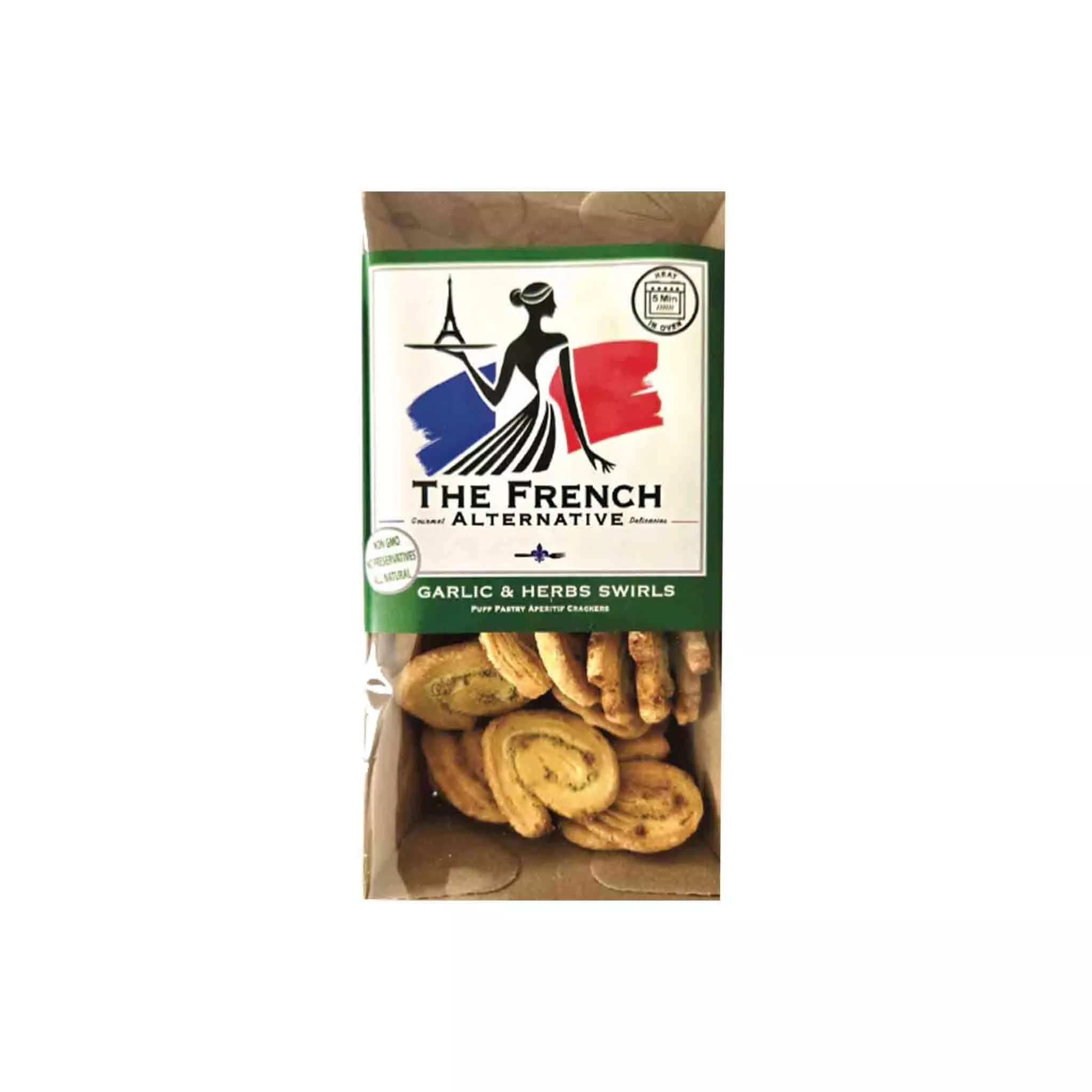 THE FRENCH ALTERNATIVE GARLIC & HERB SWIRLS 75g