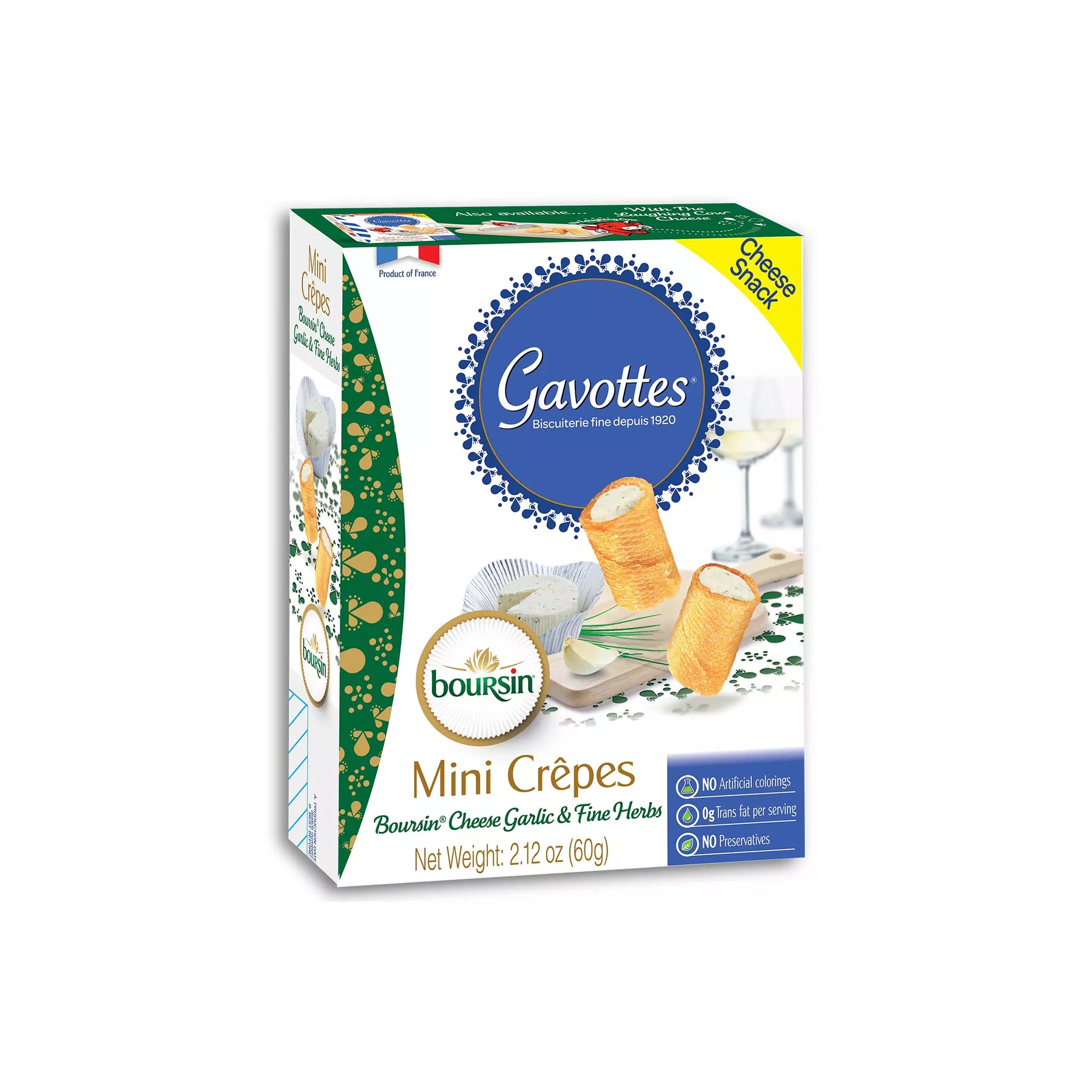 GAVOTTES FILLED WITH BOURSIN 60g