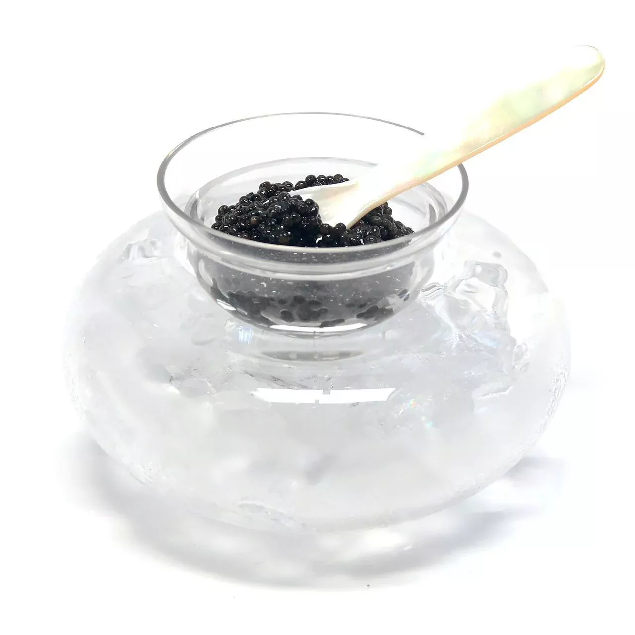 Glass Caviar Serving Dish