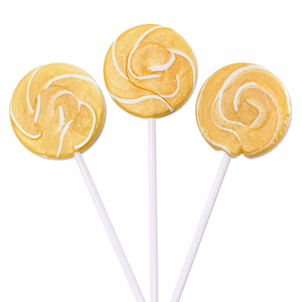 Gold Orange Swirly Pop