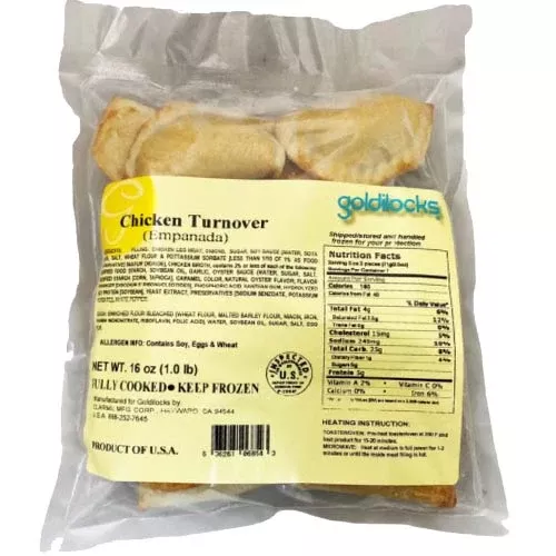 Goldilocks - Chicken Turnover - Empanada - 1 LB (Small)