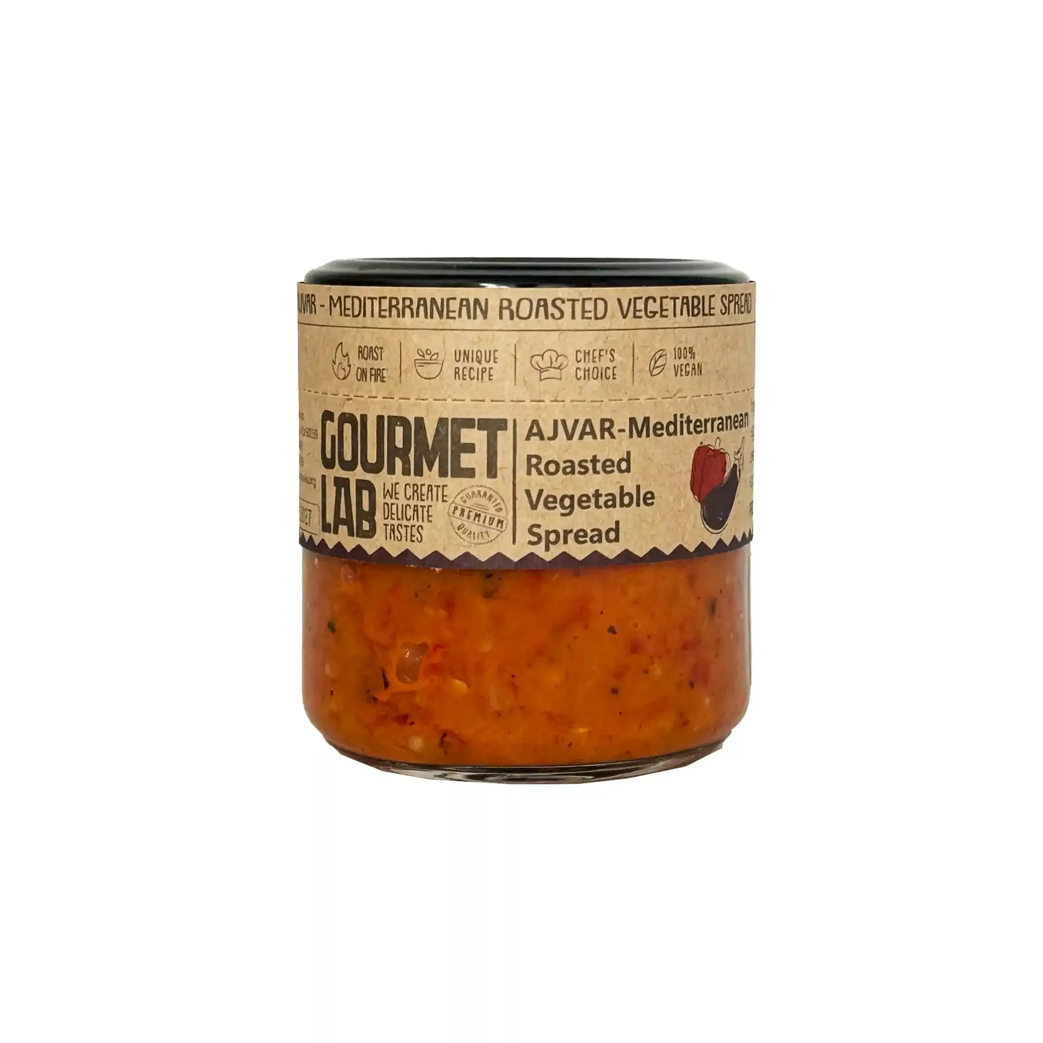 GOURMET LAB AJVAR MEDITERRANEAN ROASTED VEGETABLE SPREAD 200g