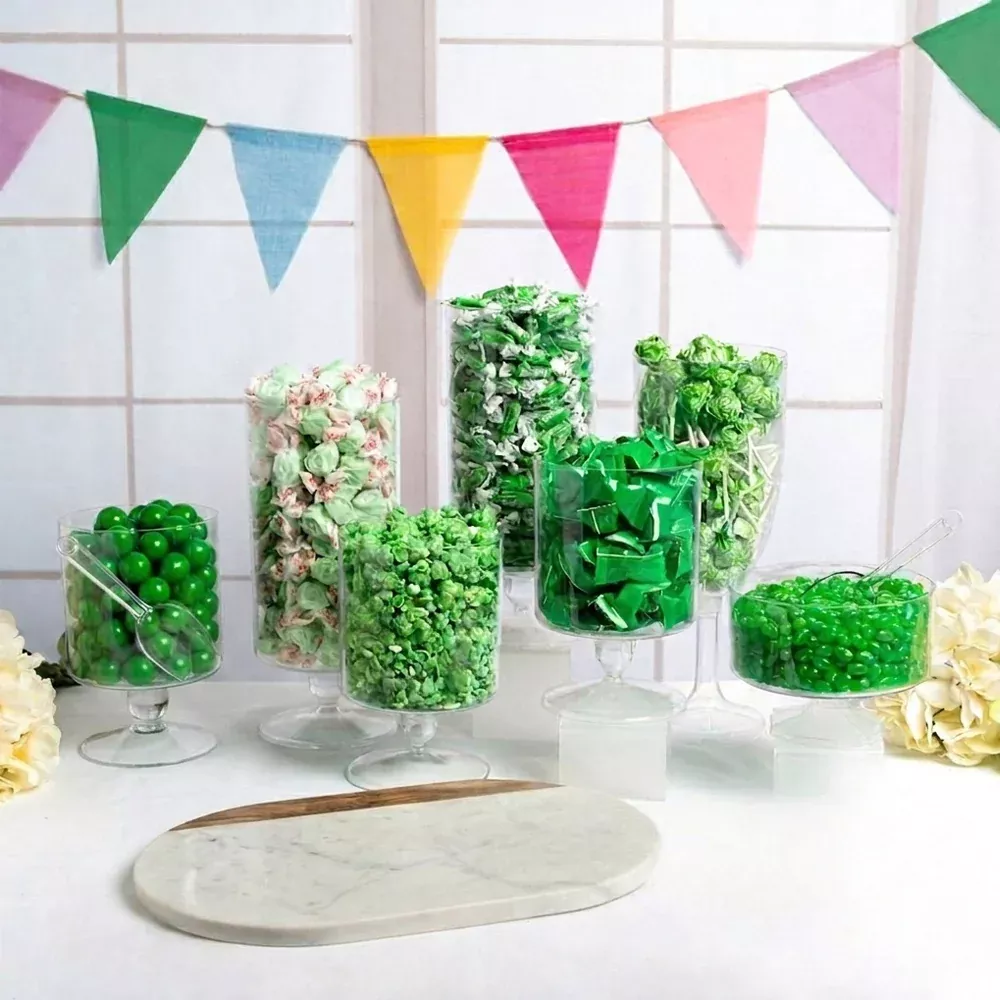 Green Non Heat Sensitive Candy Buffet